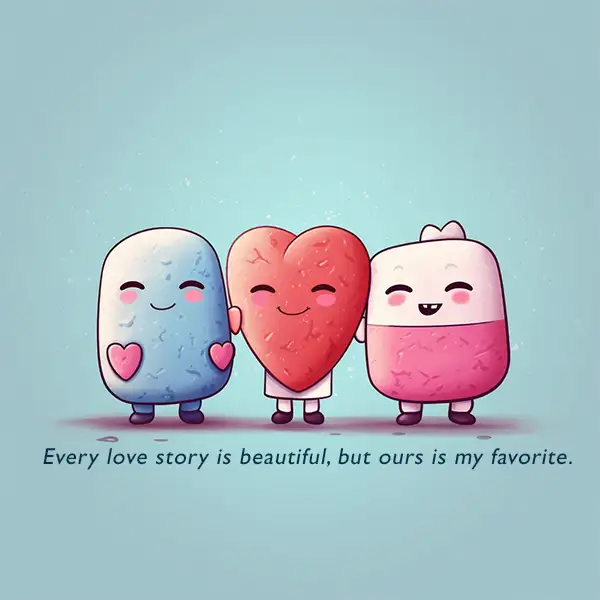 Cute love quote friends together Cute love quote friends together