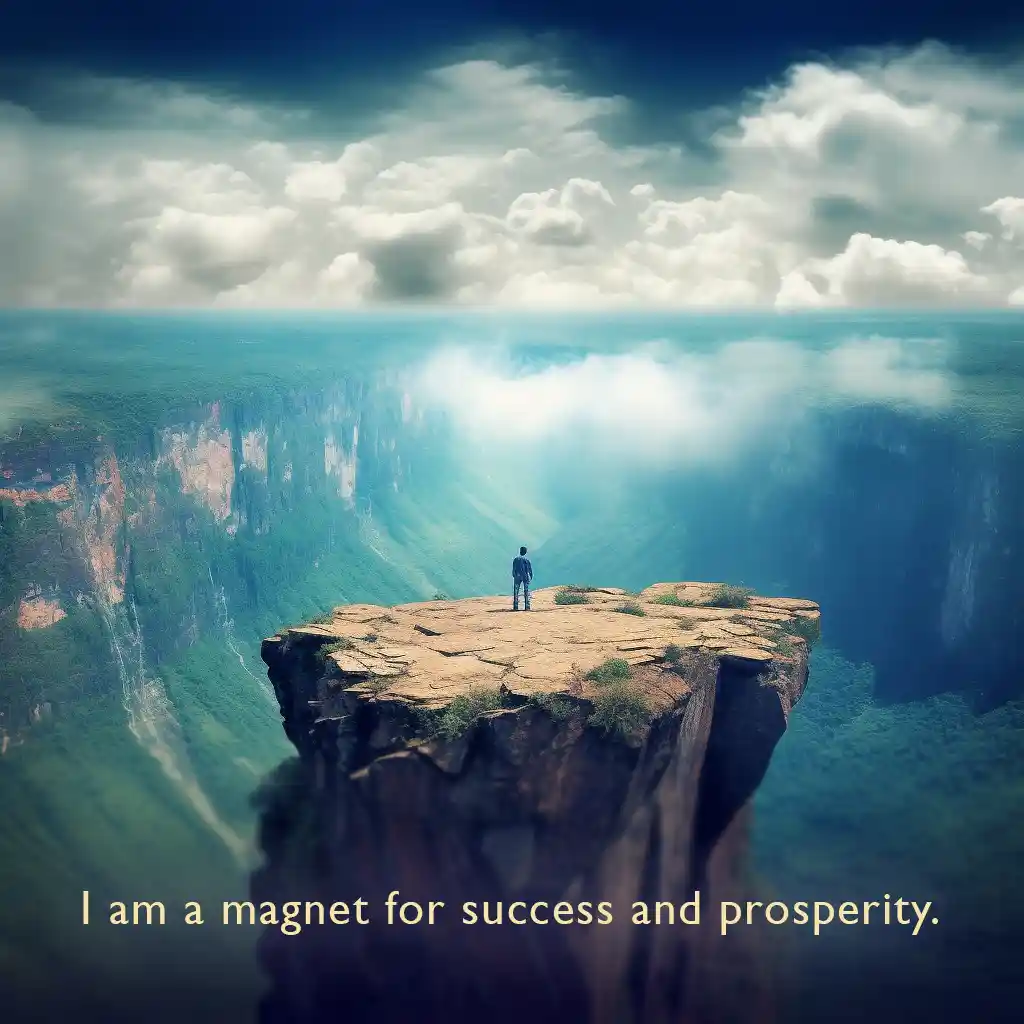 I am a magnet for success and prosperity. Success affirmation. 