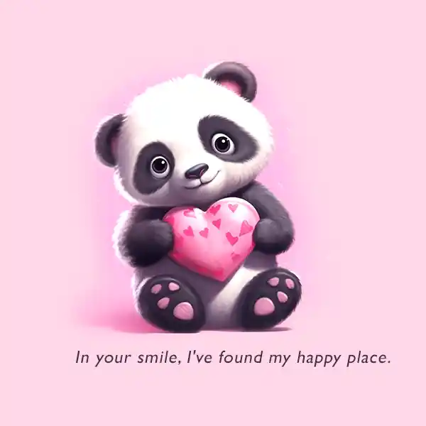 Heartwarming Love Quote: In your smile, I've found my happy place
