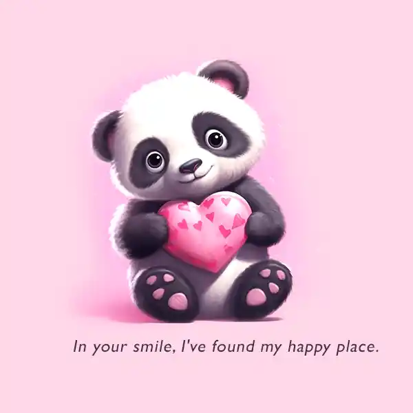 Heartwarming Love Quote: In your smile, I've found my happy place Heartwarming Love Quote: In your smile, I've found my happy place