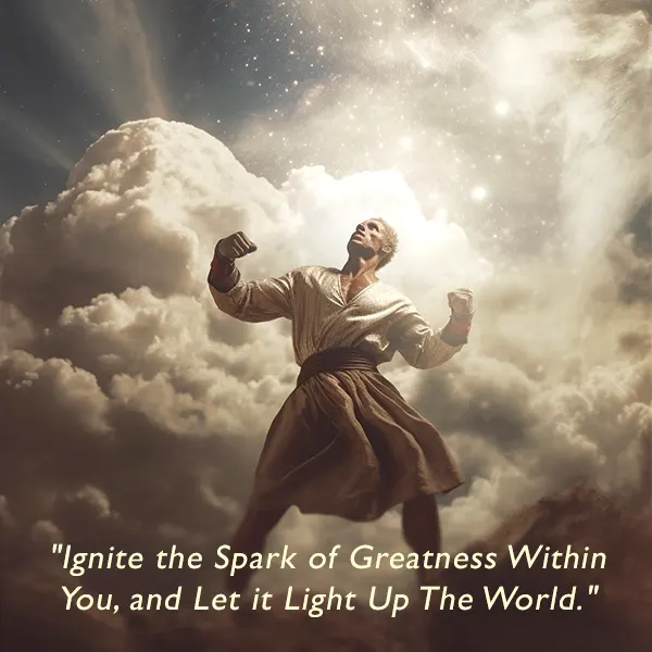 Ignite the spark of greatness within you, and let it light up the world