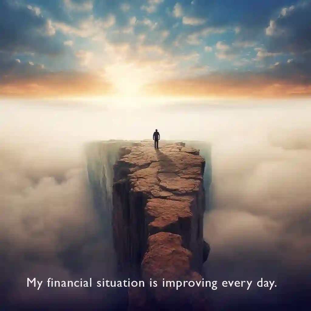 My financial situation is improving every day. To get more money affirmation.