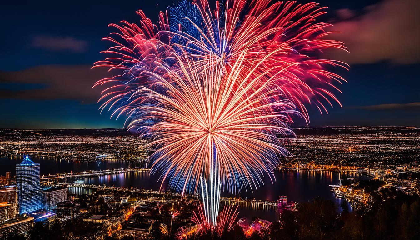 awe-inspiring fireworks display