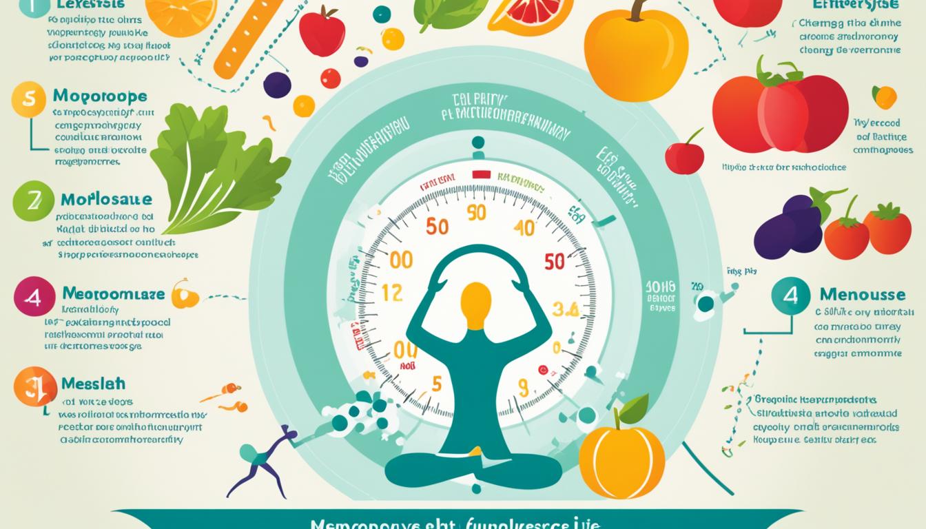 lifestyle adjustments associated with menopause through Informative infographics